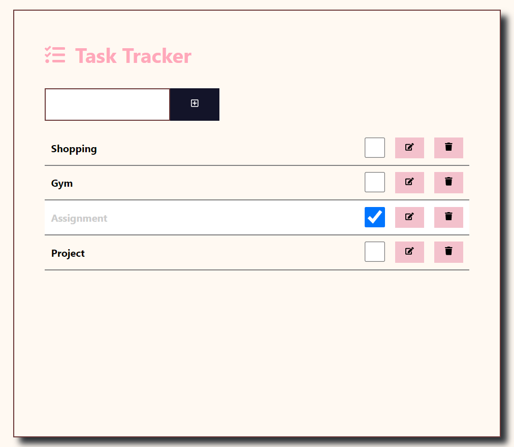 Task Tracker